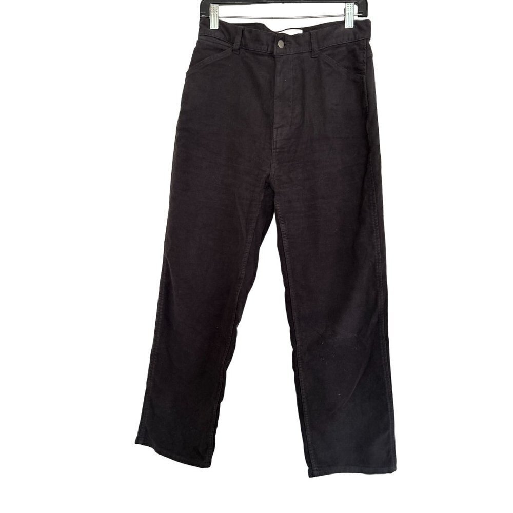 EVERLANE Organic Cotton Elastane Pants Strait Cut 4 Pockets Soft Chino Khaki Siz